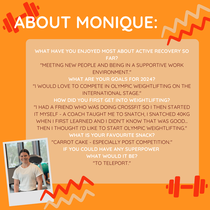 About Monique - Active Recovery