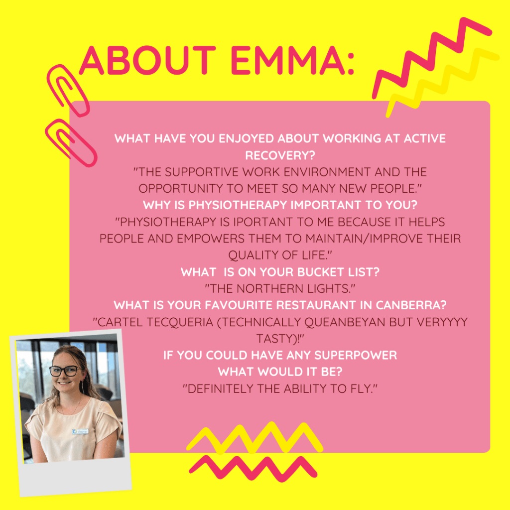 About Emma -Active Recovery