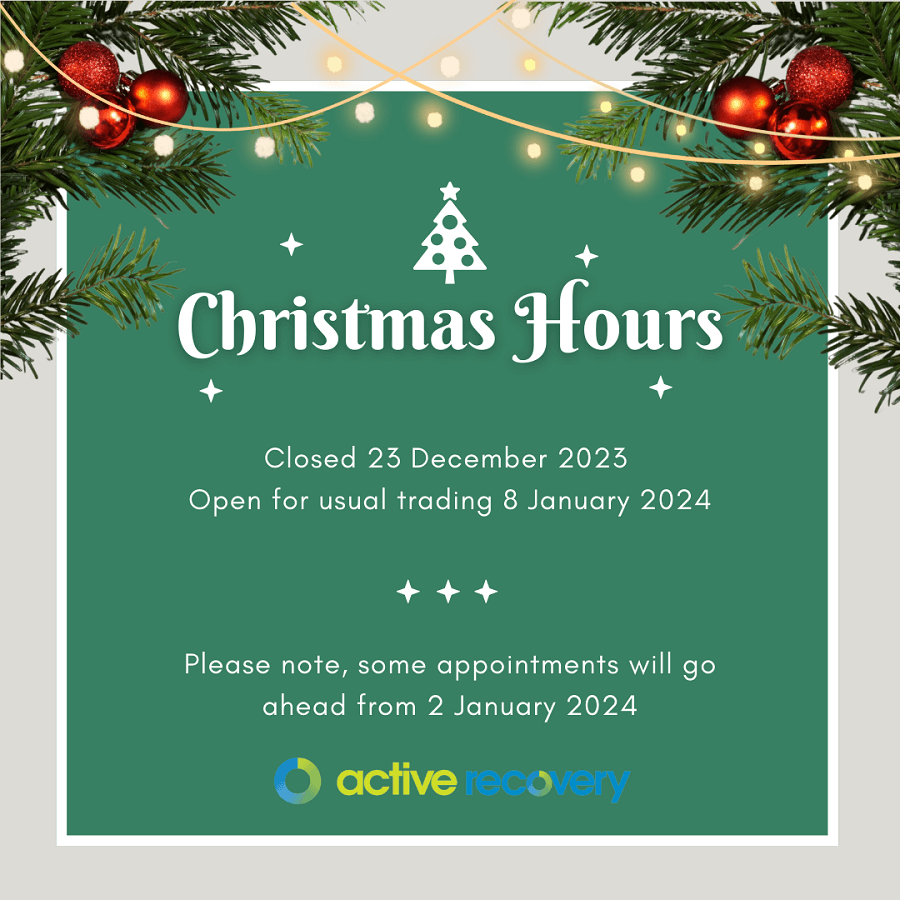 Active Recovery Christmas Hours 2023